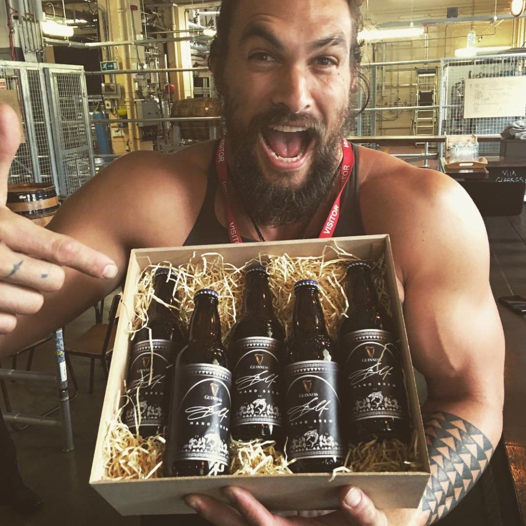 Аквамен купается в пиве: Джейсон Момоа получил свой сорт Guinness - Изображение 9 Аквамен купается в пиве: Джейсон Момоа получил свой сорт Guinness - Изображение 9