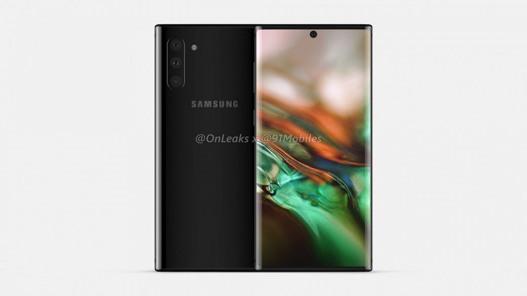 Samsung Galaxy Note 10 на качественных фото и видео: новый дизайн и «завернутый» дисплей