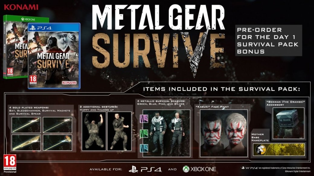 Konami объявила дату выхода Metal Gear Survive на Xbox One и PS4. - Изображение 1