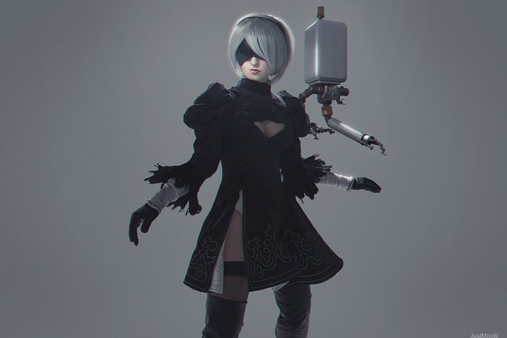 Косплей дня: девушка-андроид 2B из NieR: Automata. - Изображение 6