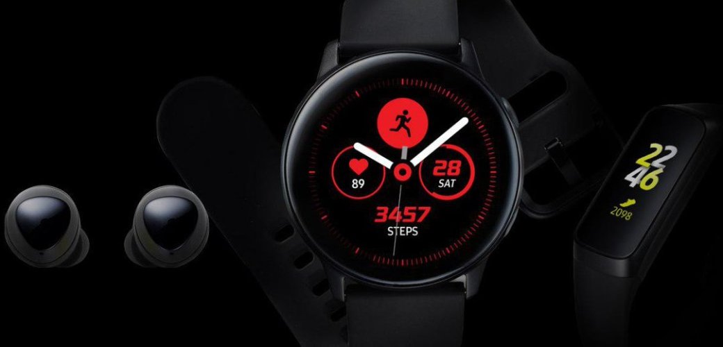 Samsung случайно показала фото часов Galaxy Watch Active, трекера Galaxy Fit и наушников Galaxy Buds